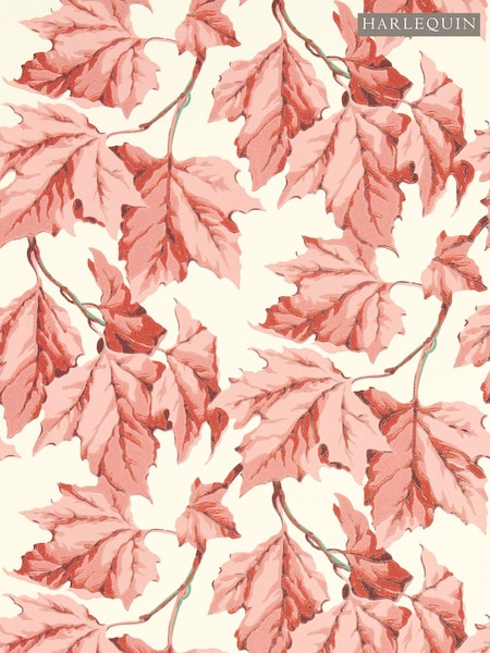 Harlequin Rose Quartz Dappled Leaf Wallpaper Sample (E69361) | £1