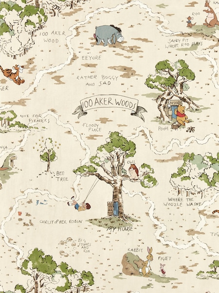 Sanderson Cashew Hundred Acre Wood Wallpaper Sample (E69385) | £1