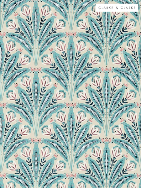 Clarke and Clarke Mineral Attingham Wallpaper Sample (E69387) | £1