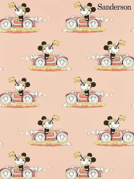Sanderson Candy Floss Minnie On The Move Wallpaper Sample (E69389) | £1