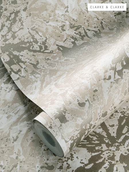 Clarke and Clarke Dipinto Natural Dipinto Wallpaper Sample (E69391) | £1