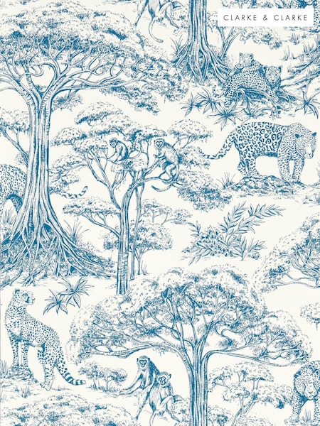 Clarke and Clarke Caribbean Kisumu Wallpaper Sample (E69401) | £1