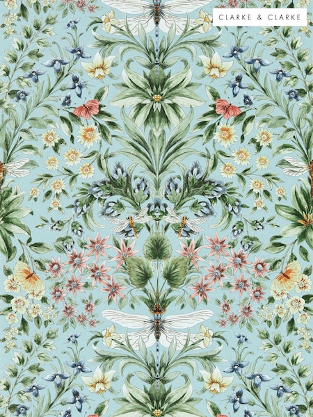 Clarke and Clarke Seaglass Mirabell Wallpaper Sample (E69429) | £1