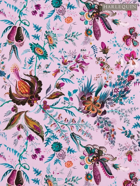 Harlequin Amethyst Wonderland Floral Wallpaper Sample (E69463) | £1