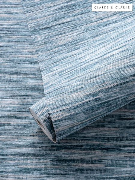 Clarke and Clarke Dritto Midnight Dritto Wallpaper Sample (E69468) | £1