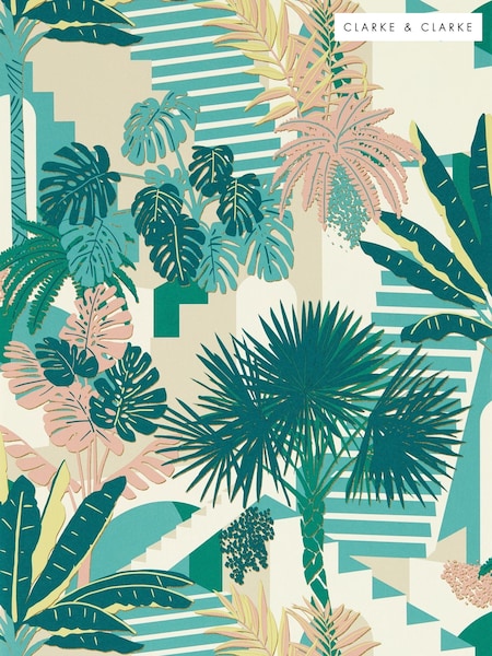Clarke and Clarke Mineral Blush Malindi Wallpaper Sample (E69479) | £1