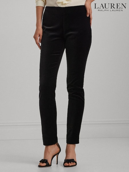 Lauren Ralph Lauren Stretch Velvet Skinny Ankle Trousers (E69906) | £219
