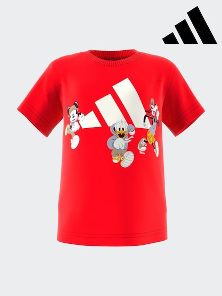 adidas Red Disney Mickey Mouse T-Shirt (E70345) | £18