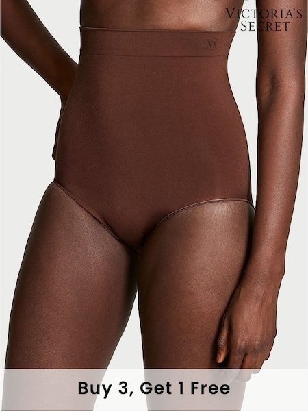 Victoria's Secret Ganache Nude Brief Seamless Shaping High Waist Knickers (E70358) | £25