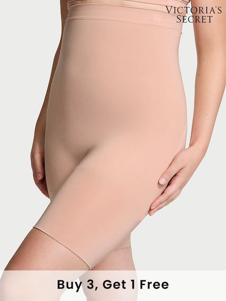 Victoria's Secret Macaron Nude Short Seamless Shaping High Waist Knickers (E70380) | £45