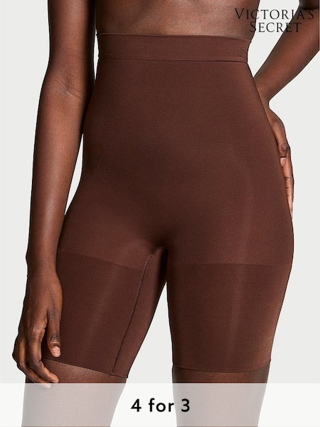Victoria's Secret Ganache Nude Short Seamless Shaping High Waist Knickers (E70381) | £45
