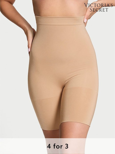 Victoria's Secret Praline Nude Short Seamless Shaping High Waist Knickers (E70398) | £45
