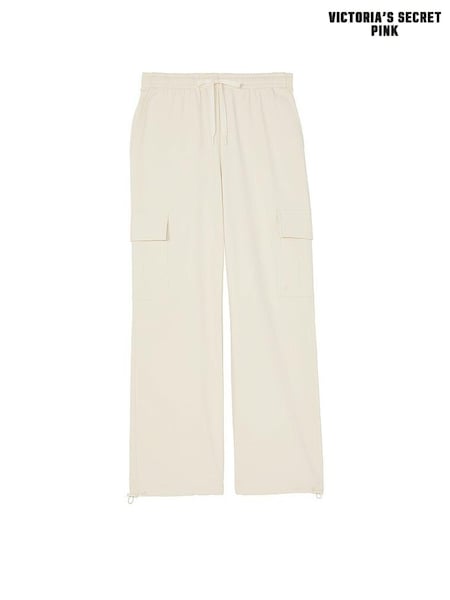 Victoria's Secret PINK White Shell Fleece Cargo Trousers (E70399) | £59 - £60