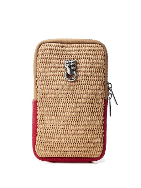 Moda in Pelle SARA BAG RAFFIA PHONE BAG (E70899) | £49