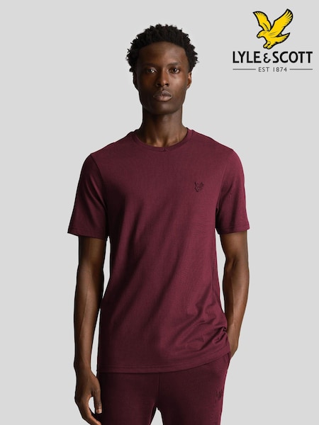 Lyle & Scott Red Tonal Eagle 100% Cotton T-Shirt (E70958) | £30
