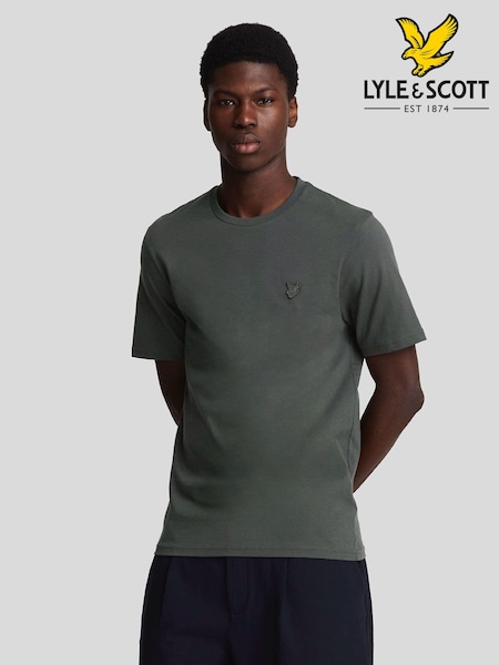 Lyle & Scott Grey Tonal Eagle 100% Cotton T-Shirt (E70963) | £30