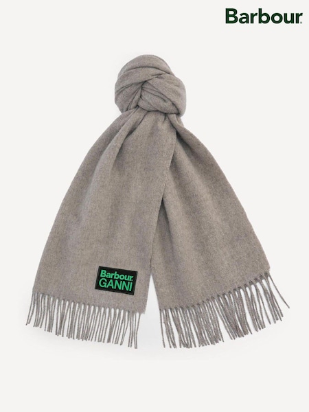 Barbour® x GANNI Beige Scarf (E71045) | £75