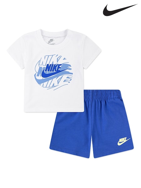Nike Blue Infant On the Move T-Shirt and Shorts Set (E71315) | £30