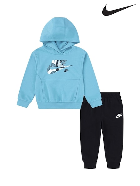 Nike Black Infant Outside Overhead Hoodie and Joggers Tracksuit (E71327) | £40