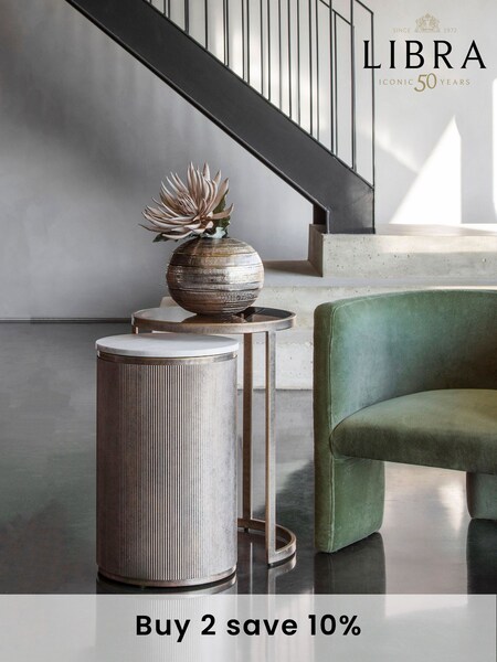 Libra Gold Belvedere Nesting Side Table (E71509) | £550