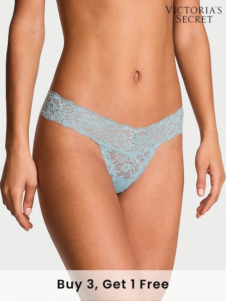 Victoria's Secret Desert Blue Thong Knickers (E71660) | £9