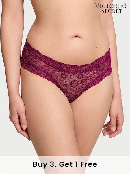 Victoria's Secret Plum Rouge Red Cheeky Knickers (E71669) | £9