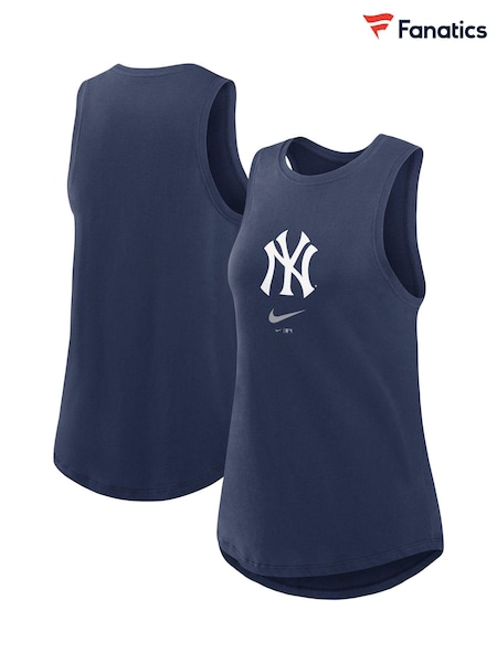 Fanatics Womens Blue MLB New York Yankees Legacy Icon High Neck Fashion Tank (E72223) | £30
