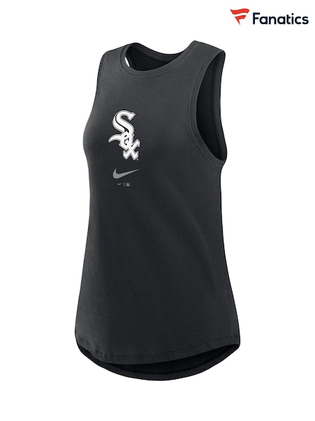 Fanatics Womens MLB Chicago White Sox Legacy Icon High Neck Fashion Black Tank (E72421) | £30