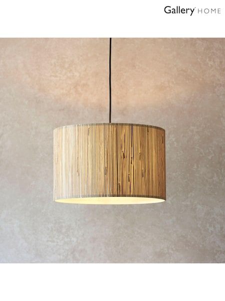 Gallery Home Natural Pendant Kimball Pendant Ceiling Light (E72709) | £56