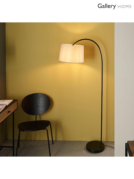 Gallery Home Black York Floor Lamp (E72721) | £113