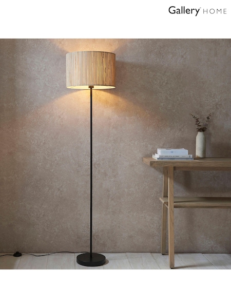 Gallery Home Black Kimball Floor Light (E72726) | £105