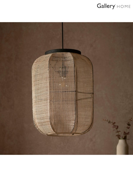 Gallery Home Black Creighton Pendant Ceiling Light (E72744) | £109