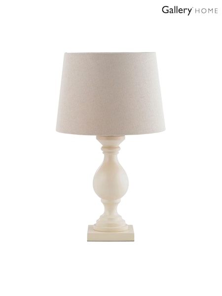 Gallery Home Ivory Dakota Table Lamp (E72748) | £80