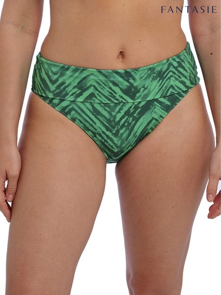 Fantasie Green Emerald Punta Mita Fold Bikini Briefs (E72776) | £32
