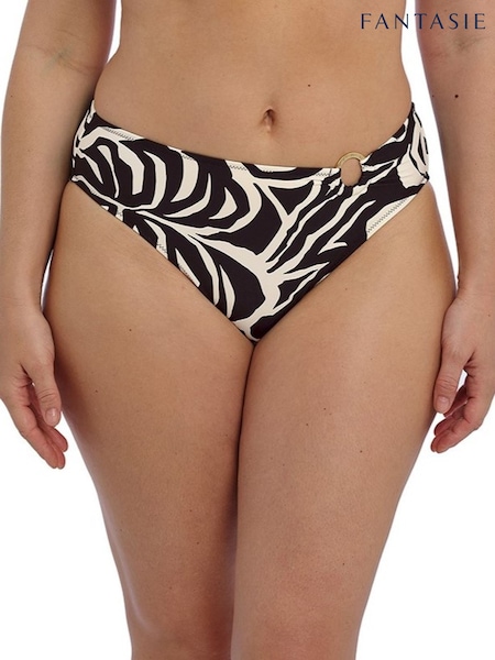 Fantasie Black Aruba Nights Mid Rise Bikini Briefs (E72777) | £29