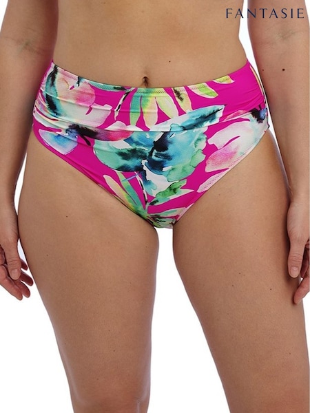 Fantasie Pink Peony Carabelita Full Bikini Briefs (E72787) | £34