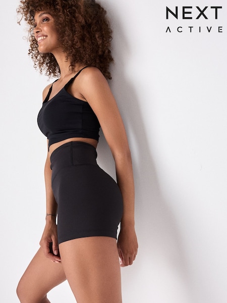 Black Active Shorter Length Cycling Shorts (E73144) | £14