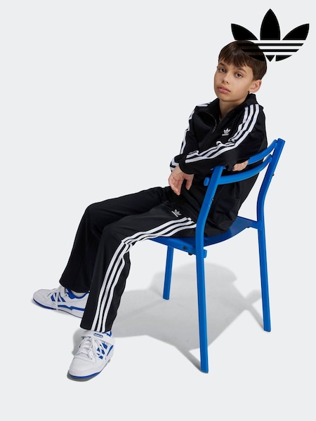 adidas originals Black Blue Firebird Sweatshirt (E73168) | £35