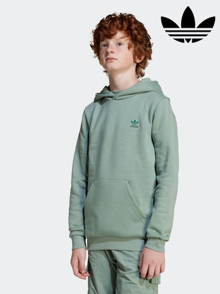 adidas originals Green Small Trefioil Logo Hoodie (E73184) | £33