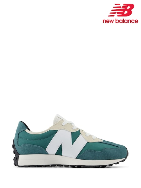 New Balance Green/White Boys 327 Trainers (E73327) | £75