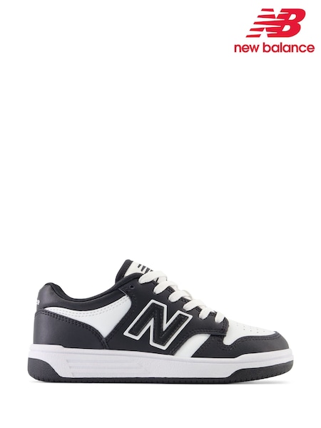 New Balance Black/White Boys 480 Trainers (E73336) | £55