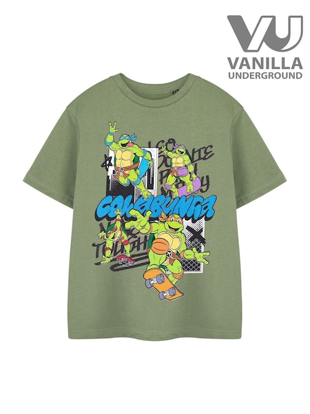 Vanilla Underground Green Teenage Mutant Ninja Turtles Boys Licensed T-Shirt (E73350) | £14