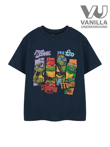 Vanilla Underground Blue Teenage Mutant Ninja Turtles Boys Licensed T-Shirt (E73354) | £14