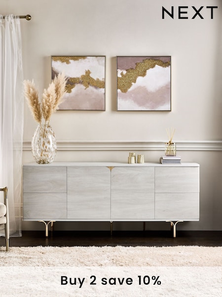 Light Evie Oak Effect Extra Large Sideboard (E73606) | £499