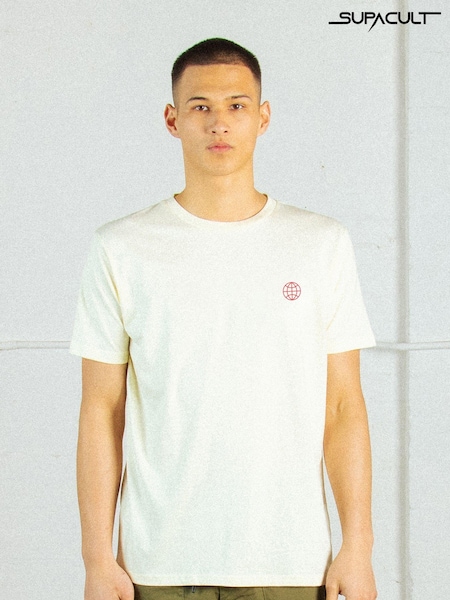 Supacult White NASA Patches Men T-Shirt (E73627) | £40