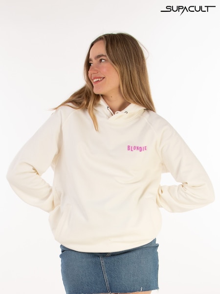 Supacult White Blondie Pink Women Music Hoodie (E73647) | £88
