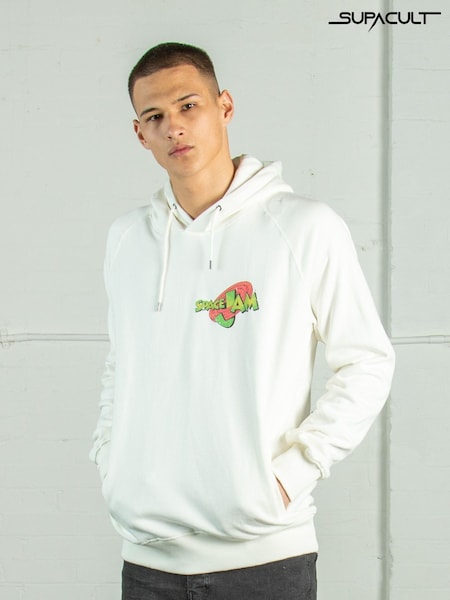 Supacult White Space Jam Game Plan Men Hoodie (E73655) | £85