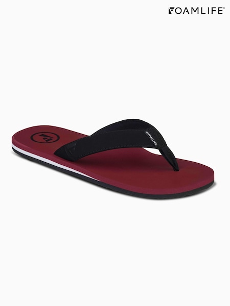Foamlife Red Mens Traa Flip Flops (E73659) | £25