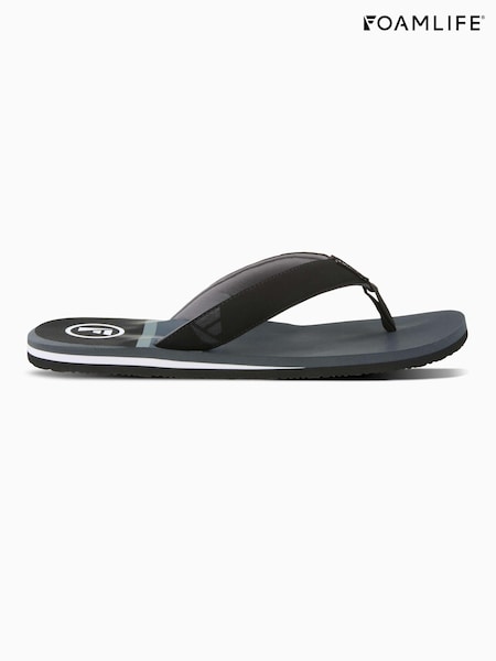 Foamlife Grey Mens Rullen-SC Flip Flops (E73675) | £30