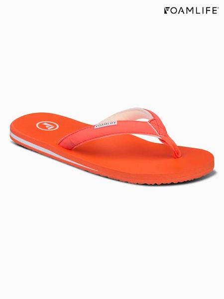 Foamlife Orange Marl Womens Lixi Flip Flops (E73681) | £25